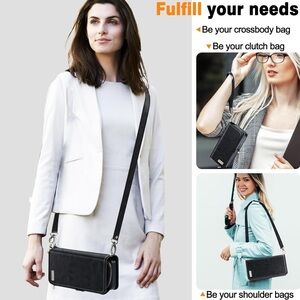 15 Pro Wallet Card Holder Kickstand, 2 Pack Screen Protector 2 Pack Cam Lens